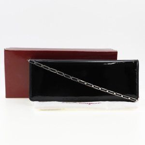 Salvatore Ferragamo ChainShoulder Shoulder Bag 21-4384 2-way clutch black ...
